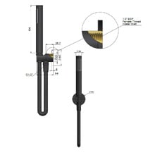 Round Single Function Hand-held Shower On Fixed Bracket